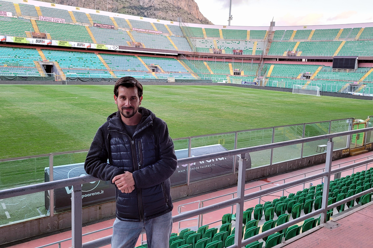 David im Stadio Renzo Barbera von Palermo